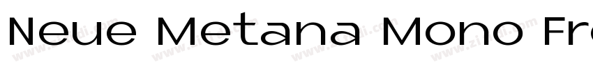 Neue Metana Mono Fre字体转换